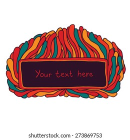 Abstract cartoon frame.