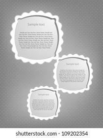 Abstract cartoon frames. Vector