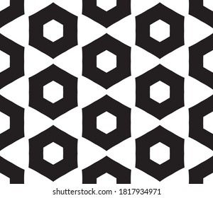Abstract Cartoon Geometric Seamless Pattern With Geo Shapes. Geometry Background. Infinity Wrapping Paper. Vector Illustration.  