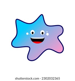 abstract cartoon illustration. slime character