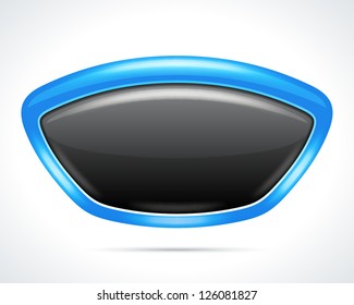 Abstract cartoon shiny screen as speech bubble vector background