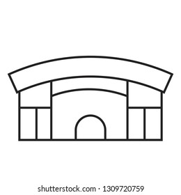 Abstract Cartoon stadium