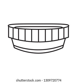 Abstract Cartoon stadium