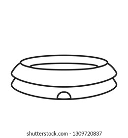 Abstract Cartoon stadium