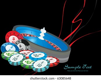 abstract casino background, vector illustration