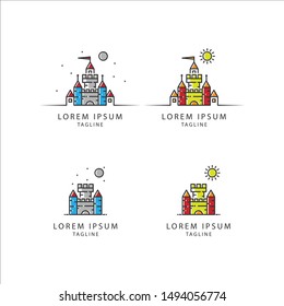 Abstract Castle Pack Template Logo