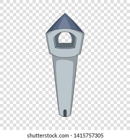 Abstract castle tower icon. Cartoon illustration of castle vector icon for web design