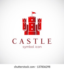 Abstract Castle Vector Logo Template