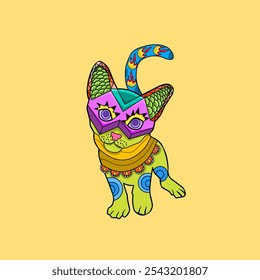 abstract cat asking for food