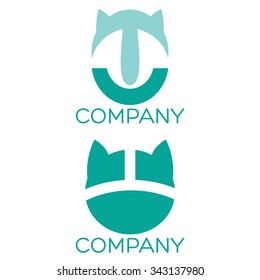 abstract cat logo