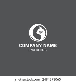 Abstract cat logo business design