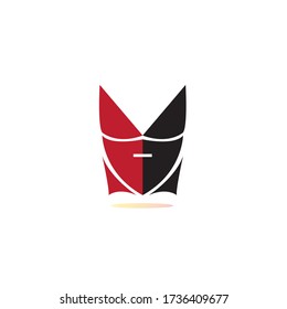 Design des abstrakten Katzenlogos