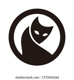 Abstract Cat Logo Design Template