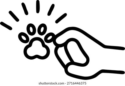Abstract of cat paw reaching towards human hand with soft glow concept as A close up image shows a cats paw reaching towards a human hand with a soft glow highlighting the moment. The camera focuses on the gentle touch symbolizing trust and connection in pet therapy moments. in Photo Stock Concept , copy space for advertisement or banner with Photo Realistic as high Quality Detail --ar 7:2