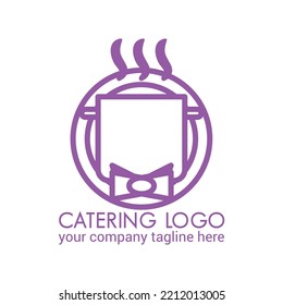 Abstract Catering logo design and symbol art