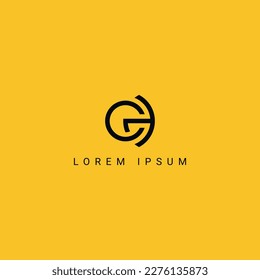 Abstract CD DC letter simple style business logo design vector template.