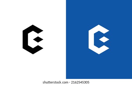 Abstract CE Letter Logo Template. Vector Illustrator