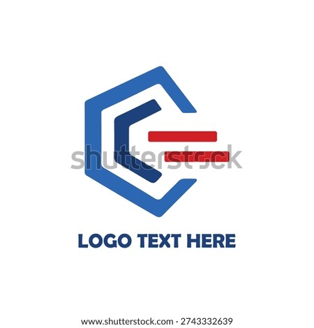 Abstract CE Speed Logo Vector Modern Geometric Technology Business Icon.