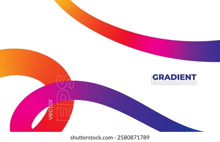 Abstract Celebration Background with Color Lines. Curve Shape Color Lines. Swirl Elements with Gradients. Wavy shape with Rainbow colors.with Squiggly Spiral Ribbon. 