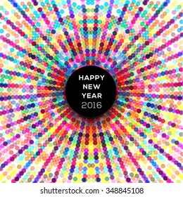 Abstract celebration background with colorful dotted lines