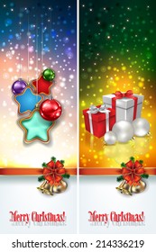 abstract celebration greetings with Christmas illustrative elements