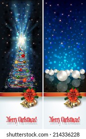 abstract celebration greetings with Christmas illustrative elements