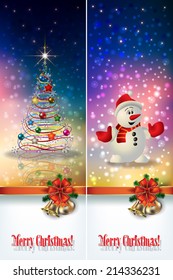 abstract celebration greetings with Christmas illustrative elements