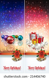abstract celebration greetings with Christmas illustrative elements