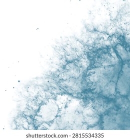 Abstract celestial galaxy texture with icy blue nebula clouds and scattered starlight across the universe