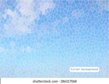 Abstract cell background. Geometric green color design. Good for card, invitation, greeting, presentation, marketing materials, tile, wall, house and furniture decoration. Vector illustration.