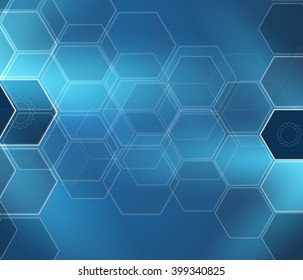 Abstract cell background. Medicine and science research. Vector resolution