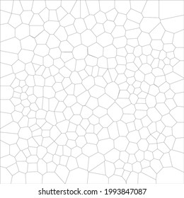Abstract Cell Honeycomb Line Polygon Pattern in Black and White