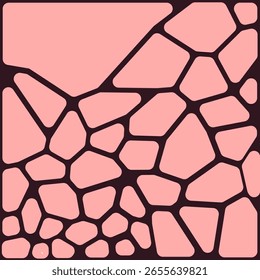 Textura Abstractas de la pared celular con líneas de red orgánicas en estilo de Vector digital