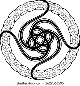 abstract celtic print or tattoo design