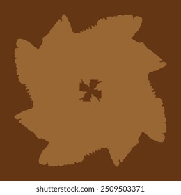 Diseño cerámico abstracto en color marrón