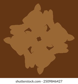abstract ceramic design in brown color