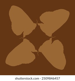 abstract ceramic design in brown color