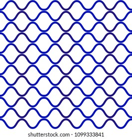 Abstract ceramic seamless pattern, blue and white modern shape for design, porcelain, chinaware, ceiling, texture, wall, paper and fabric, vector illustration