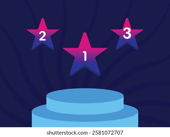 Abstract ceremony podium stage vector design
