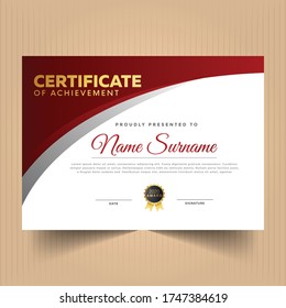 Abstract certificate of appreciation design with modern layout
