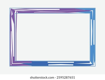 Abstract certificate border with color or photo frame border design template
