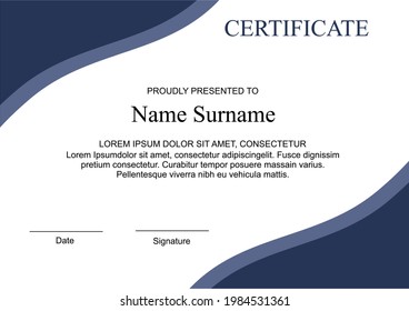 Abstract certificate design template, can be used for appreciation, event, etc.