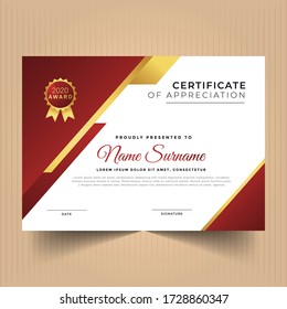 Abstract certificate design template, Modern certificate of appreciation template design 