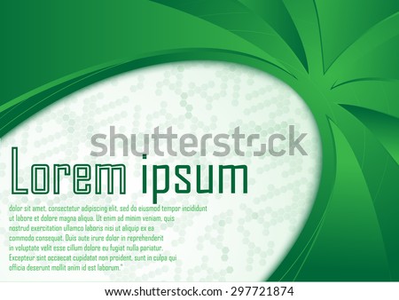 Abstract certificate green border template dynamic nature layout. Vector illustration