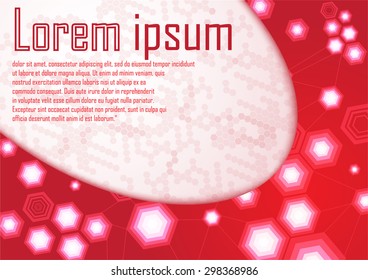 Abstract certificate red border template dynamic modern futuristic technology layout. Vector illustration