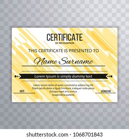 Abstract certificate template background