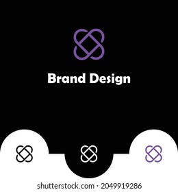 Abstract chain logo design template.
Connection or connect logo design.