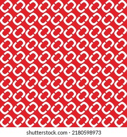 Abstract Chains Geometric Diagonal Simple Retro Pattern Repeated Design Perfect for Allover Fabric Print or Wrapping Paper Trendy Fashion Colors Seamless Pattern Red Tones