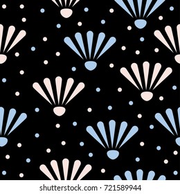 Abstract chamomile seamless pattern background. Childish handmade wallpaper cover for design card, wallpaper, album, scrapbook, holiday wrapping paper, textile fabric, bag print, t shirt etc.