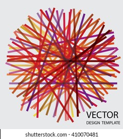 Abstract Chaos Background, Explosion Effect. Triangular Background Design. Vector.
